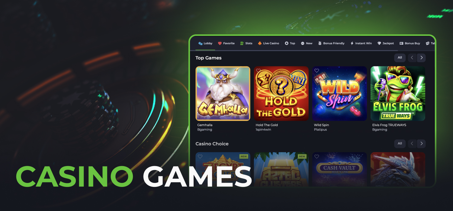 a lot of different casino games