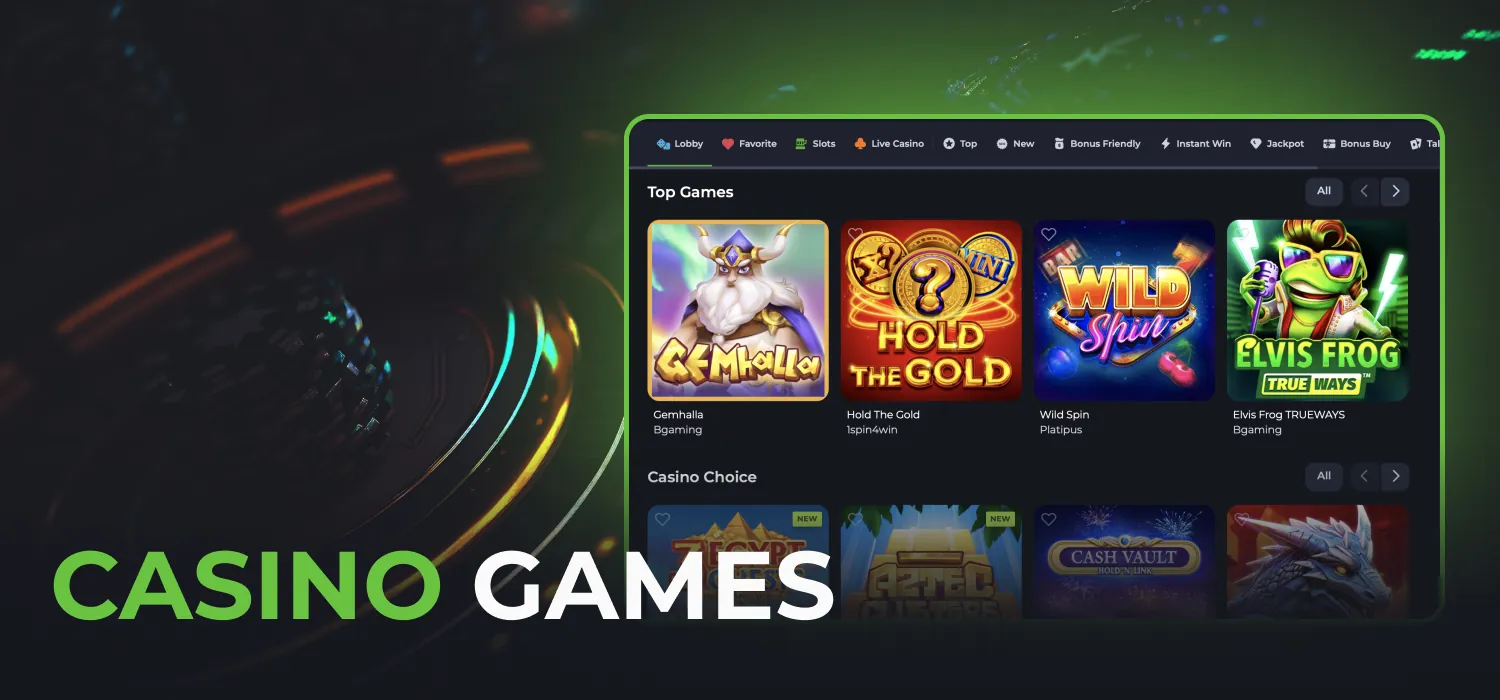 a lot of different casino games