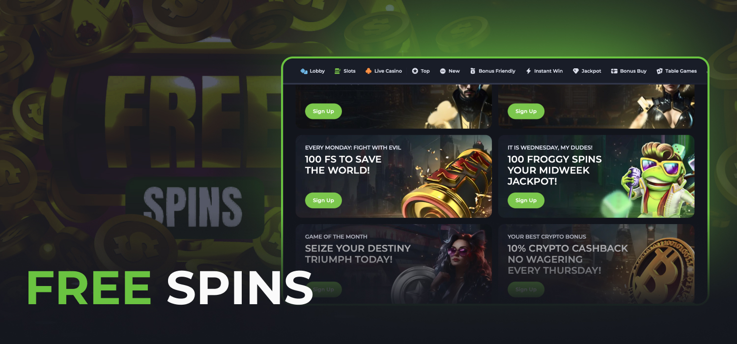 get your free spins