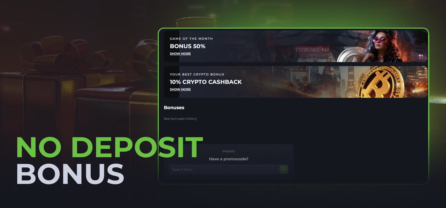 no deposit bonus for users