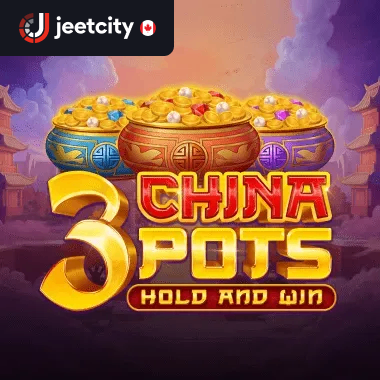 3 china pots