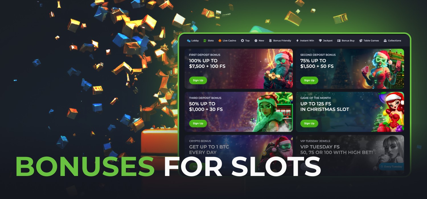 bonuses for slot games