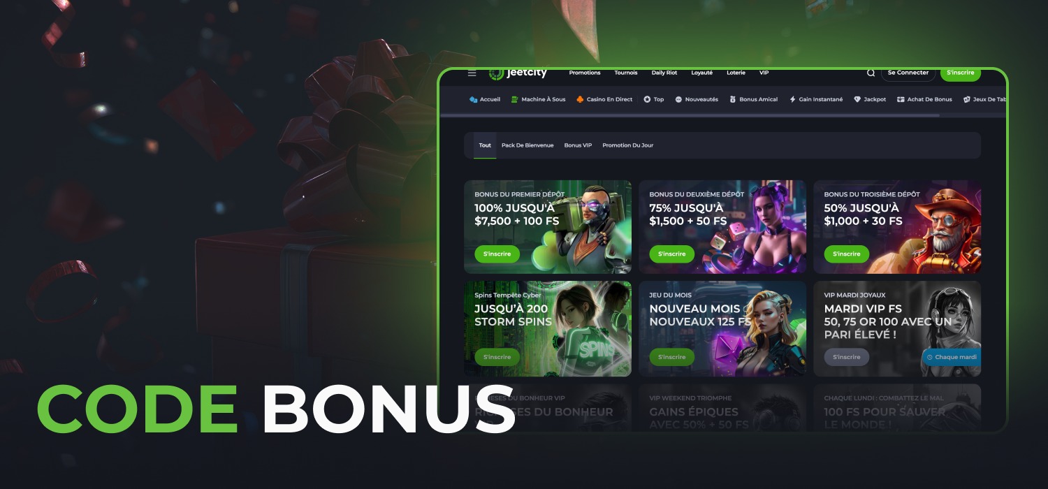 codes bonus pour les utilisateurs de jeetcity