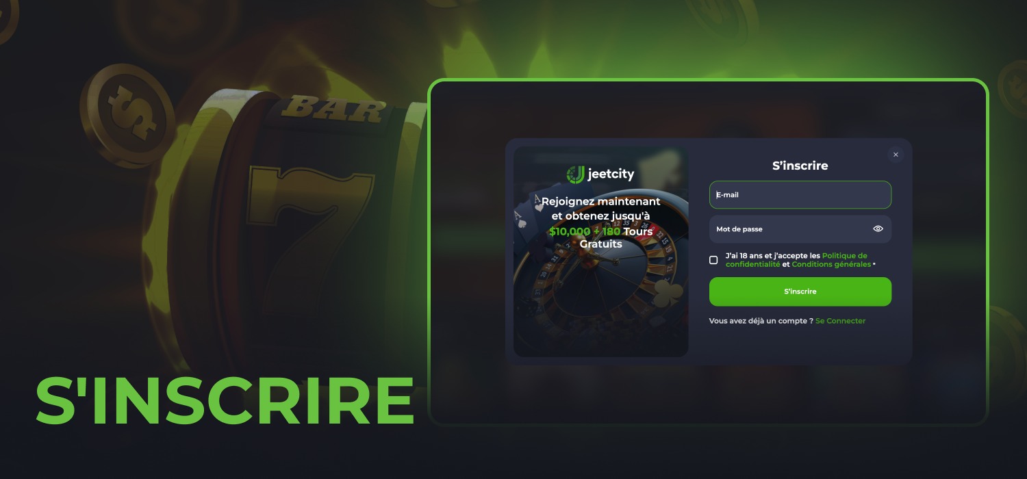 inscription au casino jeetcity
