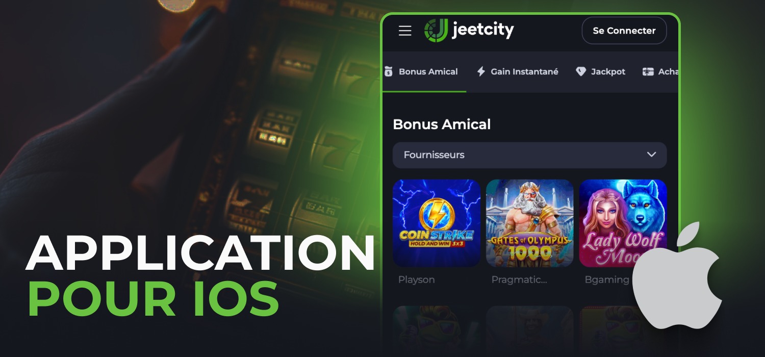version sur ios du casino